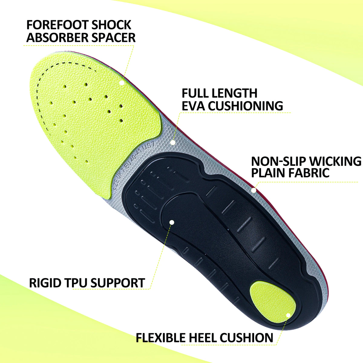 Premium Orthopedic Insoles – Plantar Fasciitis & High Arch Support