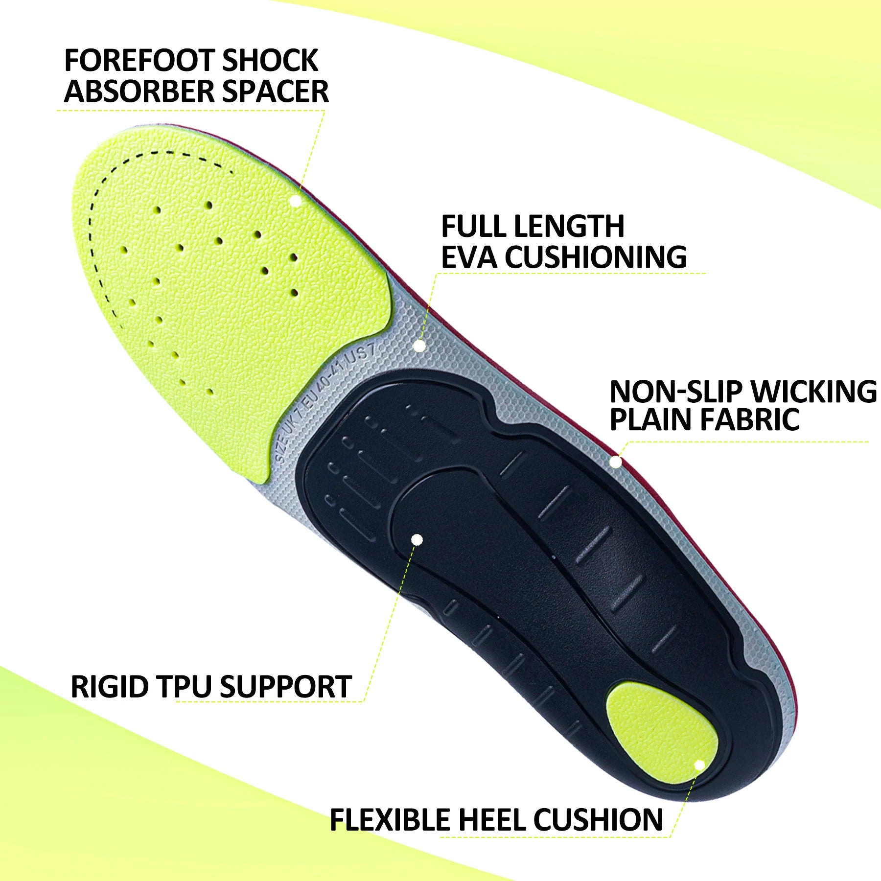 Premium Orthopedic Insoles – Plantar Fasciitis & High Arch Support